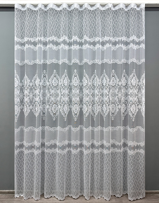 Тюль VR-Textil 1262т Жакард Білий 400х270 см (42-1191) Київ - фото 2
