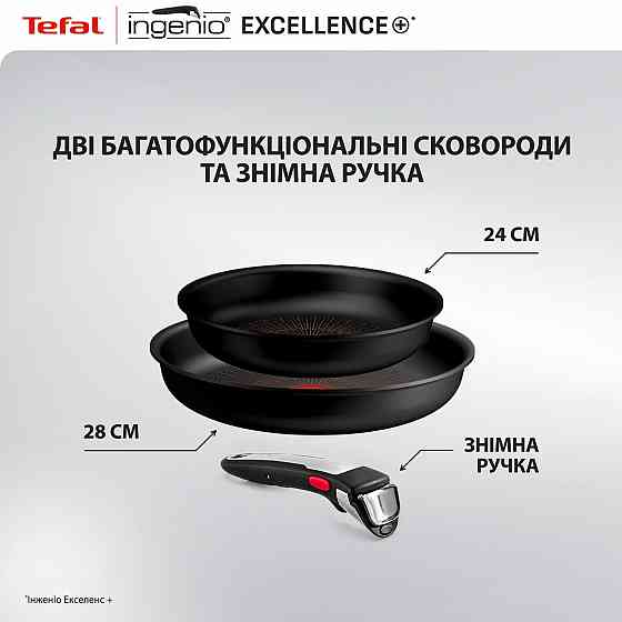 Набір посуду Tefal Ingenio Exсellence+ 3 предмети (P0009553) ( 23206 ) Харьков