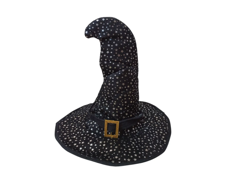 Шапка ведьмы на Хэллоуин one size черно-серебристый Киев - изображение 1