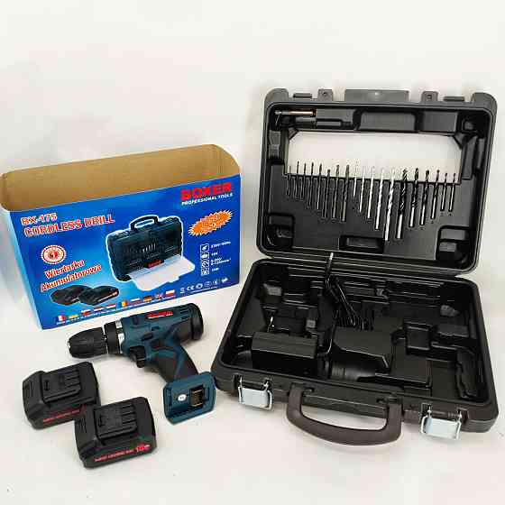 Шуруповерт с дополнительными насадками, Дрель шуруповерт аккамуляторный Рабочий ZX-91 Львов