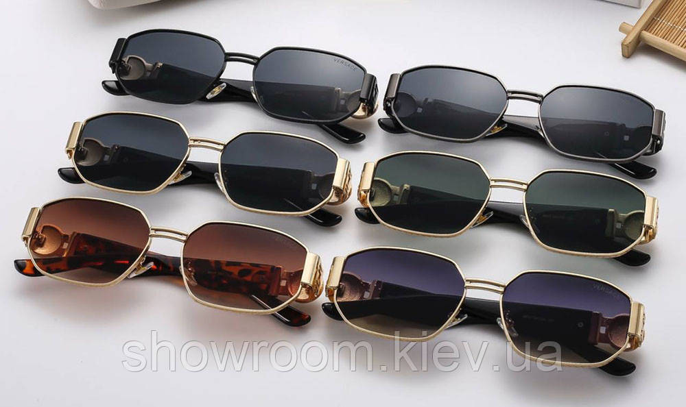 Женские брендовые очки от солнца VE (8015) gold Киев - изображение 3