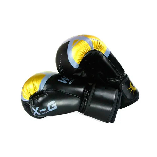 Рукавички боксерські розмір 4Oz, зап&apos;ястя ширина 5 довжина 13см, чорно-золоті Вінниця - фото 1