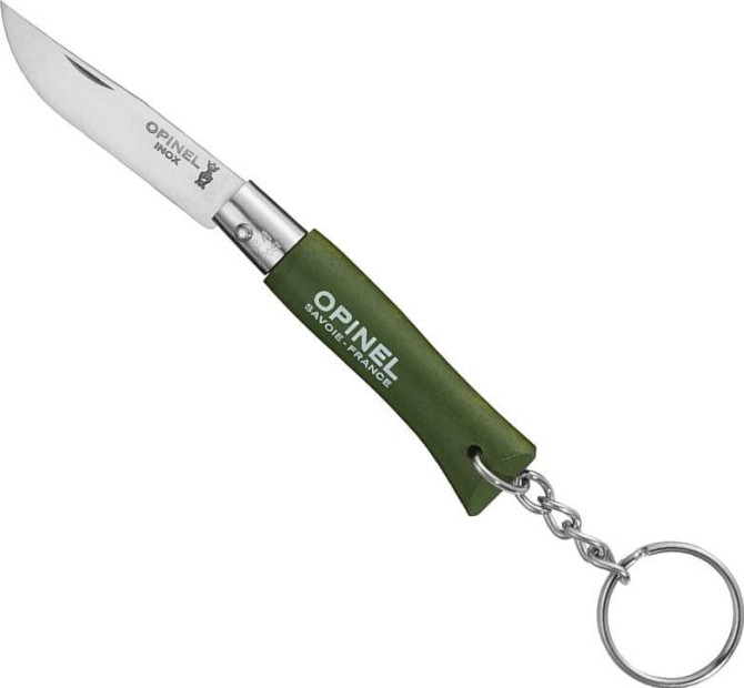 Універсальний Складаний Ніж - брелок Opinel No.4 "Origins brelok Khaki" (002054) Нержавіюча сталь Нововолинськ - фото 2