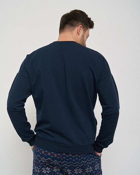 Чоловіча тепла піжама — Байка — штани в орнамент — Family look для пари Tom John 93430 Київ - фото 7