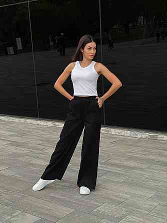 Жіночі вельветові штани палаццо "Garda" | Батал Чорний, 54-56 Київ