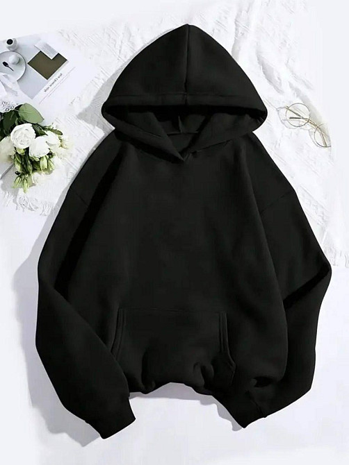 Жіноча стильна худі с візерунком тринитка на флісі Одеса - фото 3