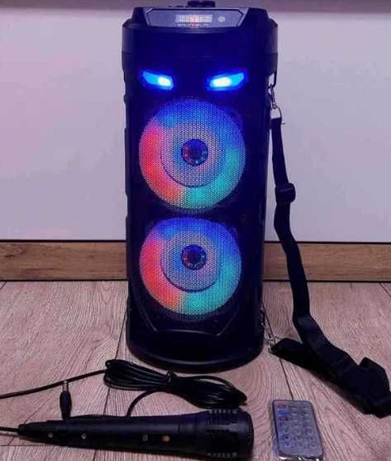 Колонка портативна для караоке, акустична система, сабвуфер, мікрофон. Київ - фото 1