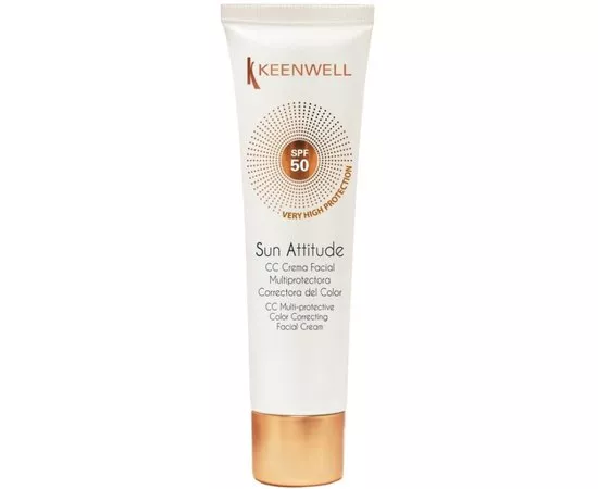 Мультизахисний коригувальний крем із тональним ефектом SPF50 Keenwell 60 мл Дніпро - фото 1