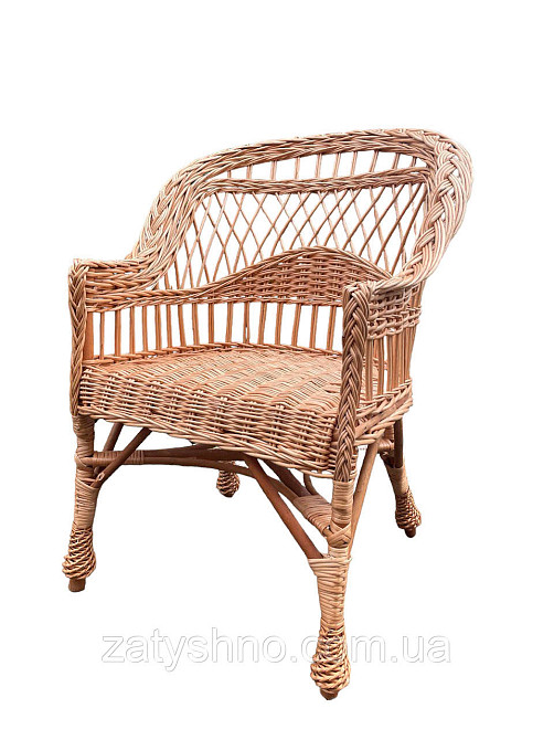 Кресло плетеное с низкой спинкой Киев - изображение 2