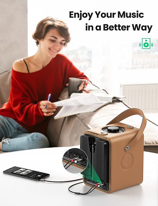 Аудіокабель 3.5 mm to 2RCA стерео розгалужувач Ugreen AV116 10590 (Чорний, 3м) Николаев - изображение 3