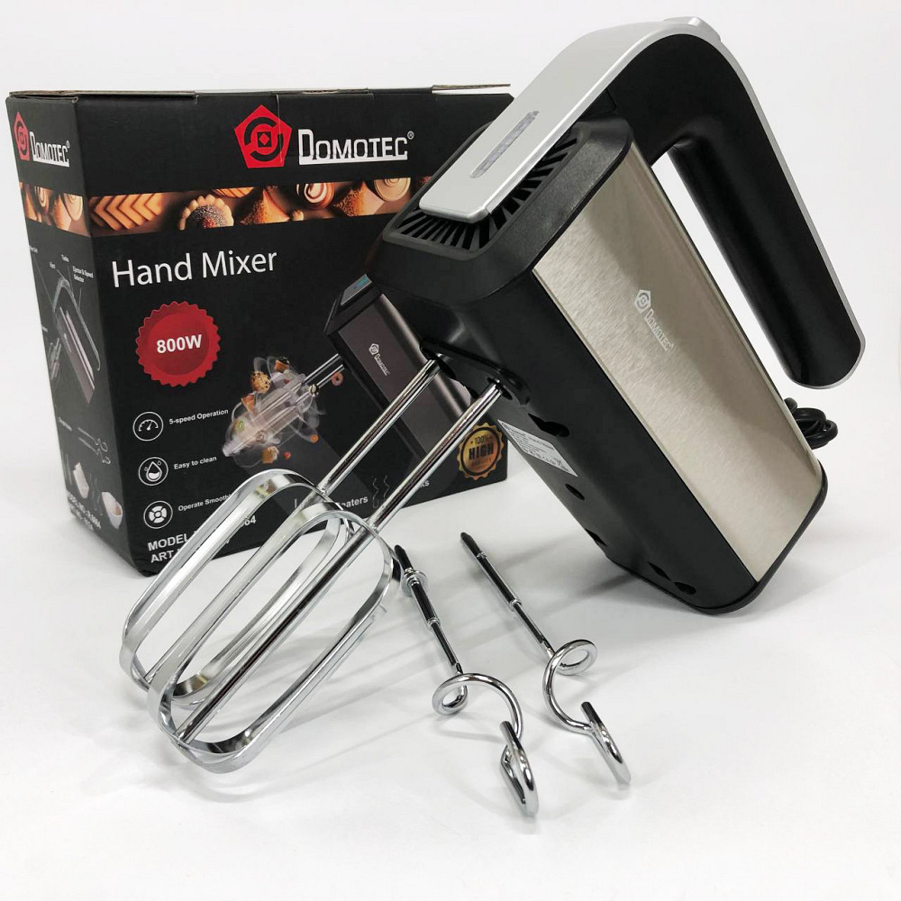Міксер зі швидкостями і насадками Domotec R.6664, Міксер кухонний професійний Домашній PX-51 Львів - фото 1