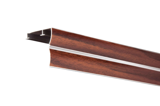 Алюмінієвий карниз до стіни БР-05 Горіх Бровари