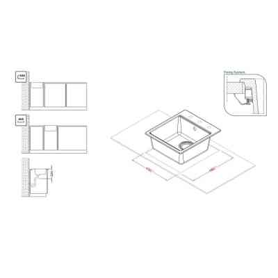 Мийка кухонна Elleci TIME 102 on top nero 40 Вінниця