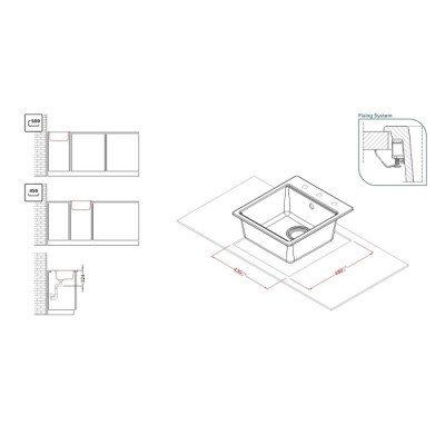 Мойка кухонная Elleci TIME 102 on top nero 40 Винница - изображение 3