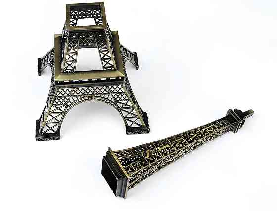 Статуэтка Эйфелева башня RESTEQ 38 см — винтажный металлический сувенир из Парижа Киев