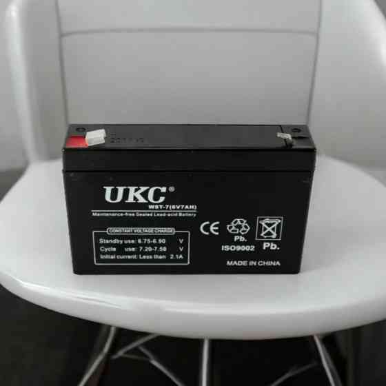 Акумуляторна батарея UKC 6В 7А BATTERY для ДБЖ, ліхтарів, іграшок та інших автономних пристроїв Одеса