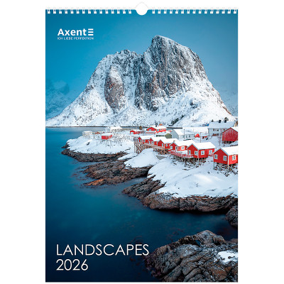 Календарь Axent настенный А3 2026 г.Landscapes (8804-26-1-A) Винница - изображение 1