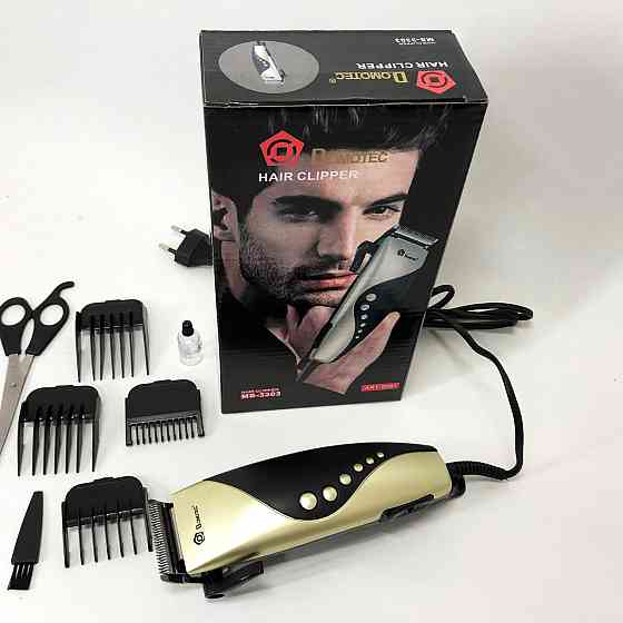 Професійна машинка для стрижки волосся з насадками DOMOTEC MS-3303, Мережева машинка для стрижки голови BC-93 Івано-Франківськ