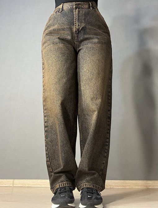 Джинсы женские It’s Basic 2952-17 skater baggy бананы коричневые, коричневый, 34, 34, 72 см, 104 см Киев - изображение 1