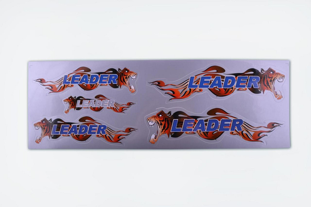 Наклейки   (набор) LEADER   (48х16см, серые) Мукачево - изображение 1