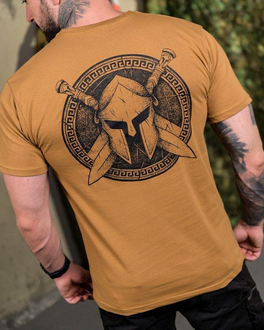 Бавовняна футболка Spartan кайот ПП7690 Одеса - фото 4