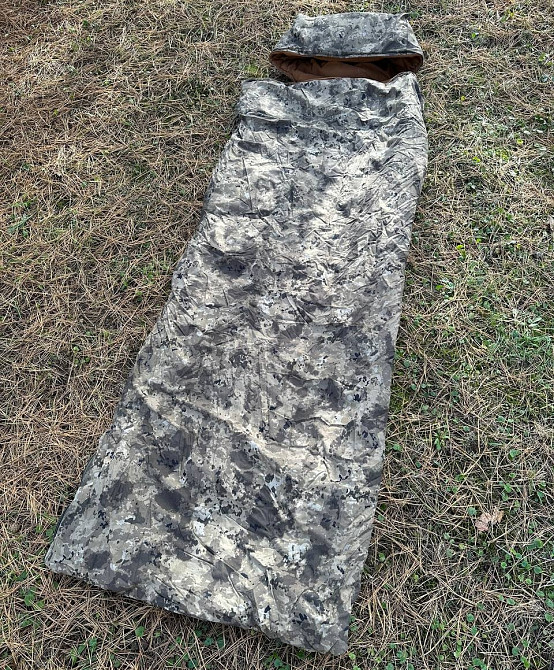 Зимний спальный мешок Tulumu 180х70 +25 см капюшон (до -35С) Дезерт Винница - изображение 3