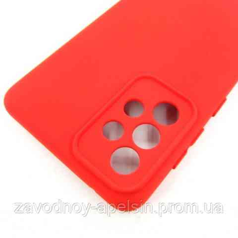 Samsung A73 A736 Чохол силіконовий Захист камери (червоний) Одеса