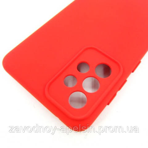 Samsung A73 A736 Чохол силіконовий Захист камери (червоний) Одеса - фото 3