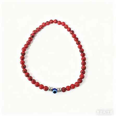 Браслет из натурального хаулита с оберегом «Глаз Фатимы» Киев