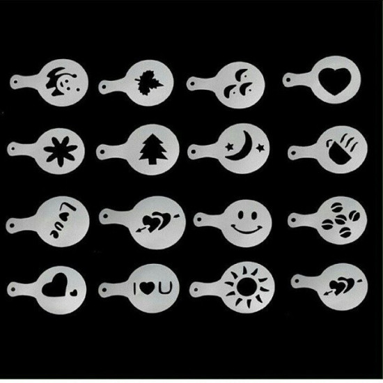 Трафареты для кофе 16 разных рисунков Винница - изображение 2