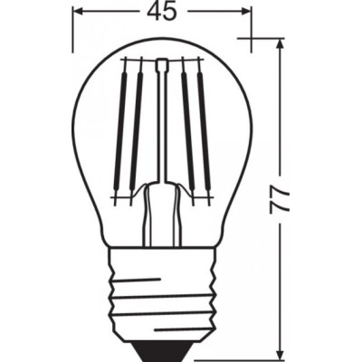 Лампочка Osram LED CL P60 5,5W/827 230V FIL E27 (4058075434882) Вінниця - фото 3