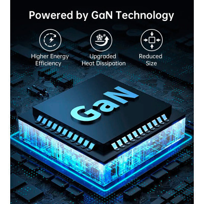 Зарядний пристрій Choetech GaN 2 USB-A / 2 USB-C 100W QC3.0/PD/PPS (PD8008-EU-WH) Вінниця - фото 7