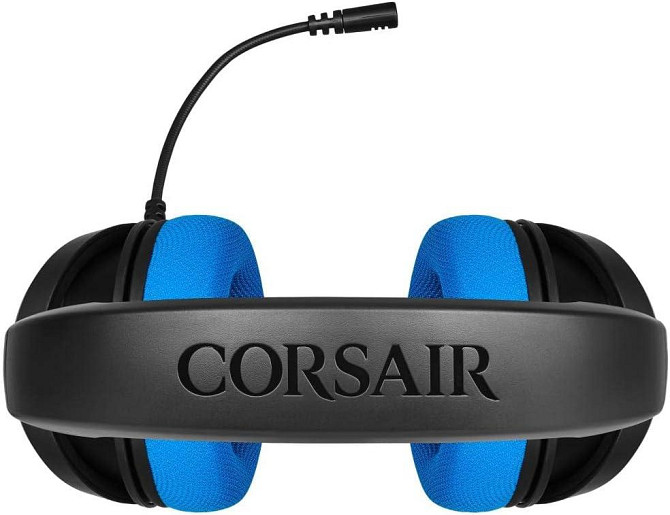 Гарнітура CORSAIR HS35 Stereo для ігор, дротова, знімний мікрофон, 3.5 мм, для ПК, PS5, Xbox, Switch, накладні ігрові навушники Київ - фото 6