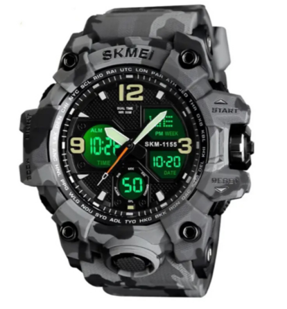 Годинники наручні SKMEI 1155BCMGY, СІРИЙ КАМУФЛЯЖ, 9789 Дніпро