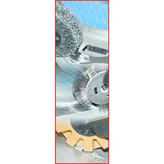 Пневмозачистна машинка кутова багатофункціональна з набором насадок (3500об/хв, 110л/хв), в кейсі Одеса