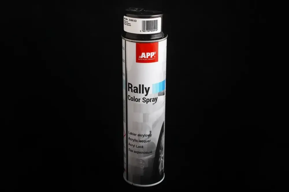 Фарба аерозольна APP Rally Color Spay 600мл чорний глянець Вінниця - фото 1