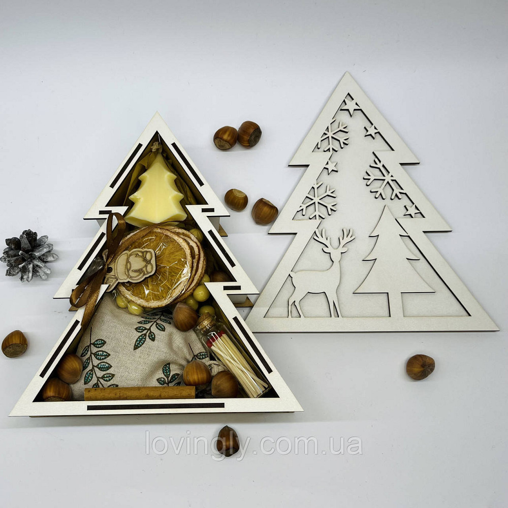 Подарочный набор в фигурной коробке: восковая свеча, глинтвейн, сладости Ирпень - изображение 5