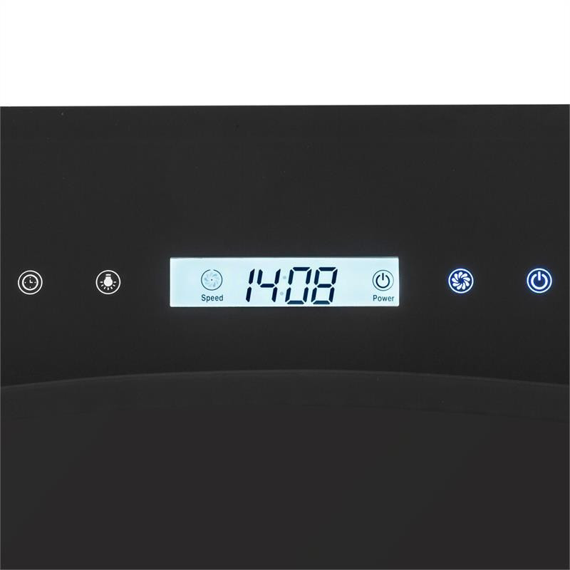 Секретна служба Стельова витяжка 220W Touch Glass LED Black (Німеччина, читати опис) Рівне - фото 3
