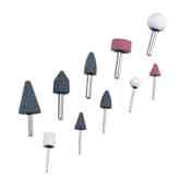 Камені шліфувальні набір 10шт, осі 3,0 мм і 6,0 Мукачево