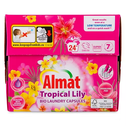Капсули для прання Almat tropical lily парфумовані 24 шт Львів