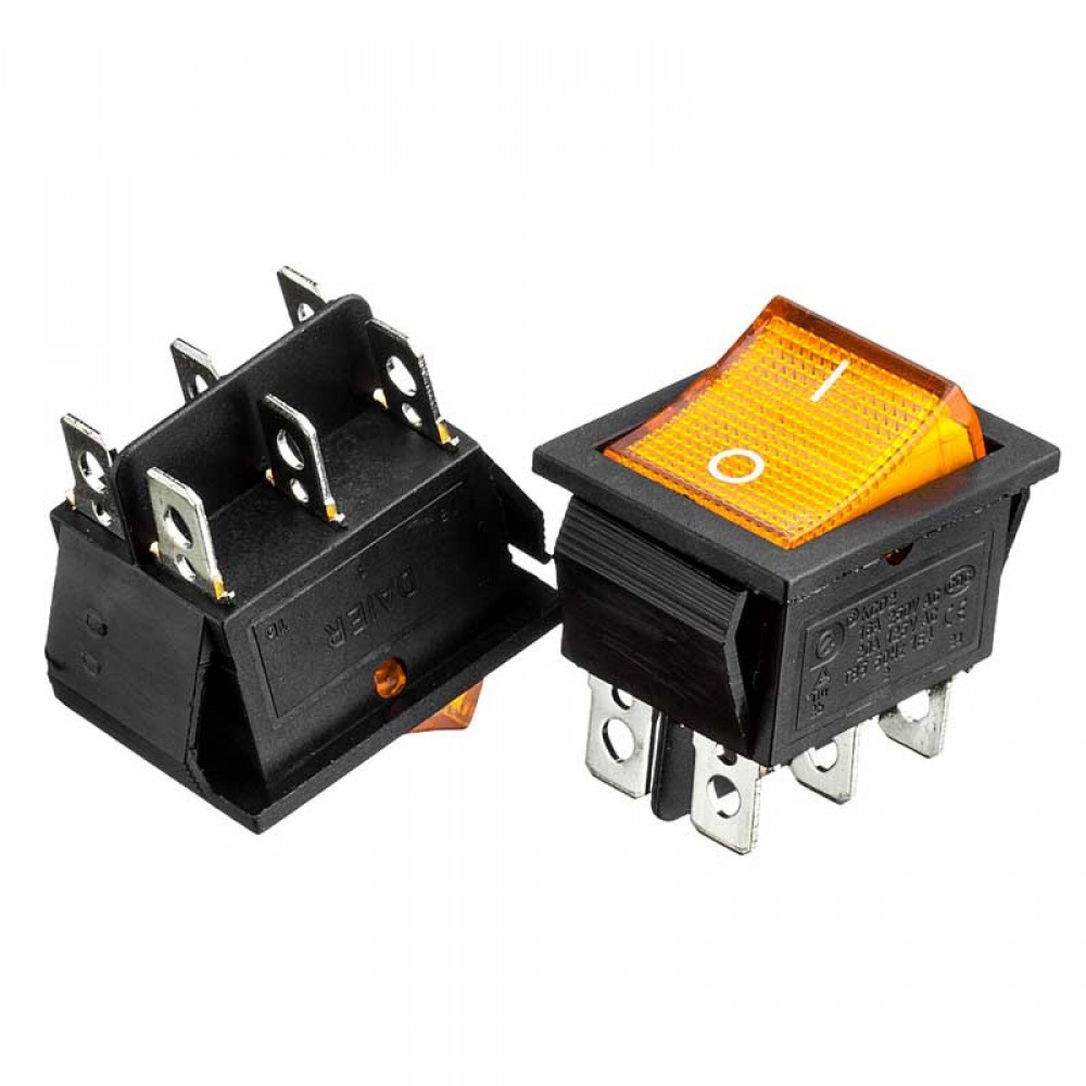 Вимикач-тумблер MRS-101-9H ON-OFF 2-х контактний, 6A, 220V, червоний Полтава - фото 1