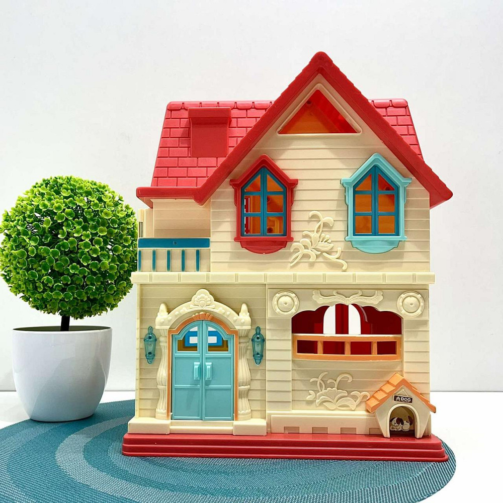 Іграшковий будиночок Limo Toy для ляльок 48х31 см фігурки меблі машина (WD-932C) Чернігів - фото 1