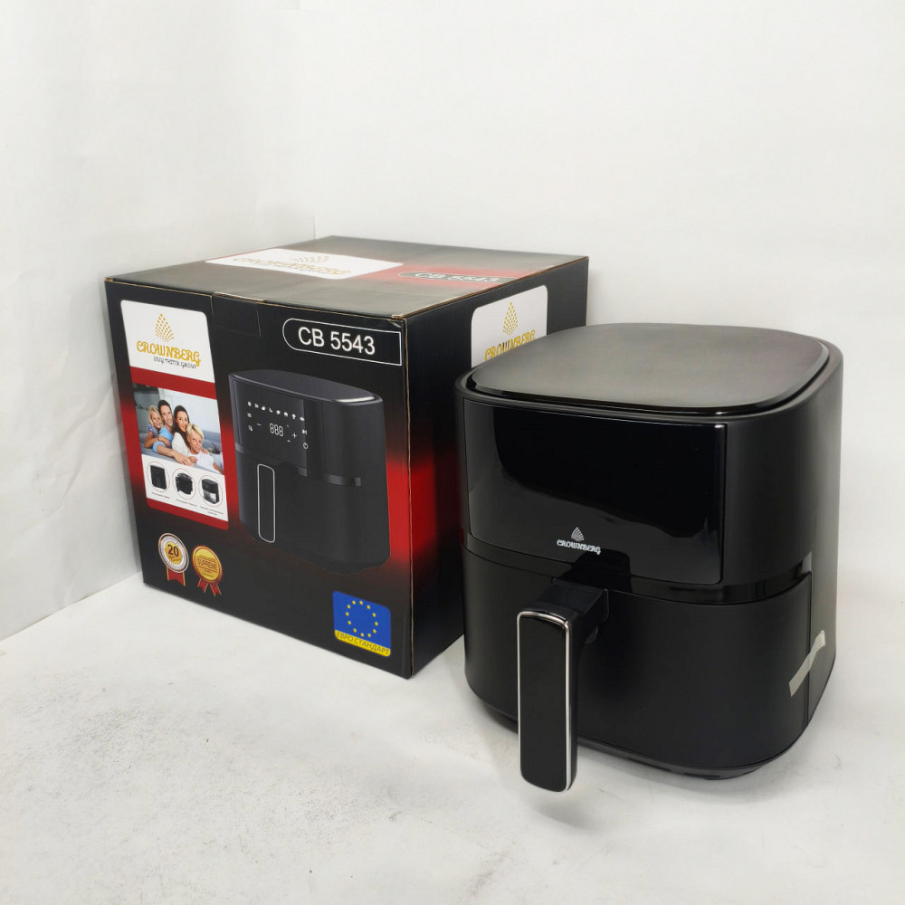 Аэрогриль-фритюрница с сенсорным дисплеем Crownberg CB-5543 1500Вт 4л, Фритюрница без масла и жира LX-21 Львов - изображение 9