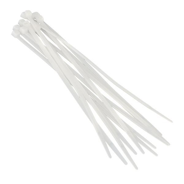 Хомут пластиковый 3,6*300 мм белый, 100 шт. Харьков - изображение 1