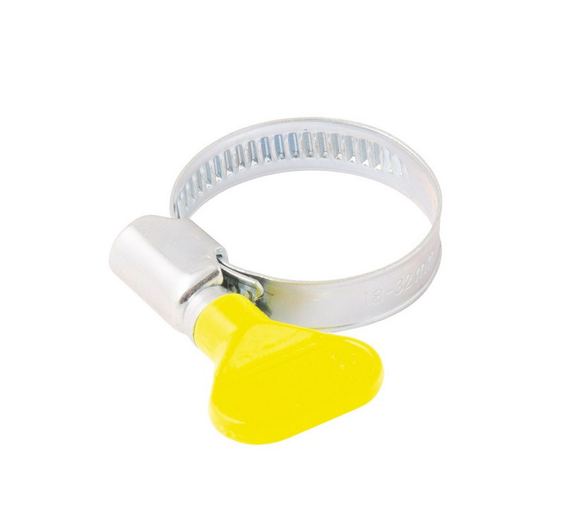 MASTERTOOL Хомут черв'ячний MASTERTOOL German type "Метелик" W1 DIN 3017 9.0 мм Ø 18-32 мм 25 ш Коломия - фото 1