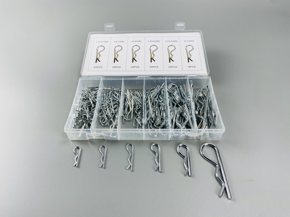 Набір шплінтів типу R метричних 150 шт. Пружинний штифт (6 різновидів шплінтів в одному наборі) Мукачево - фото 7