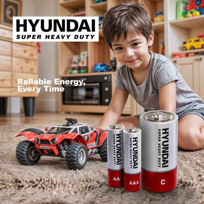 Батарейка «Крона» HYUNDAI Heavy Duty 9В для пультів і іграшок Київ - фото 7