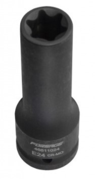 Головка ударна глибока 3/4", E24 на пластиковому тримачі Одеса - фото 1