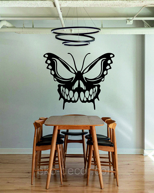 Декоративне настінне 3D Панно «Череп», Декор на стіну з об'ємом 90*72 см, Чорний Київ - фото 9