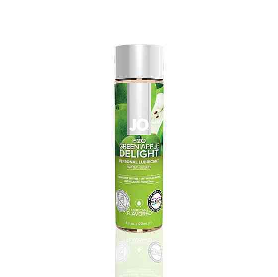 Смазка на водной основе JO H2O — Green Apple (120 мл) без сахара, растительный глицерин Sex Aura Киев